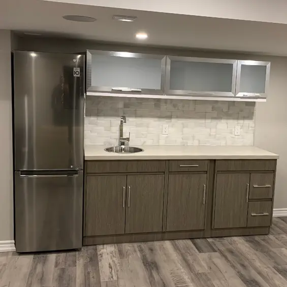 6'-8" Wall Unit Basement Bar