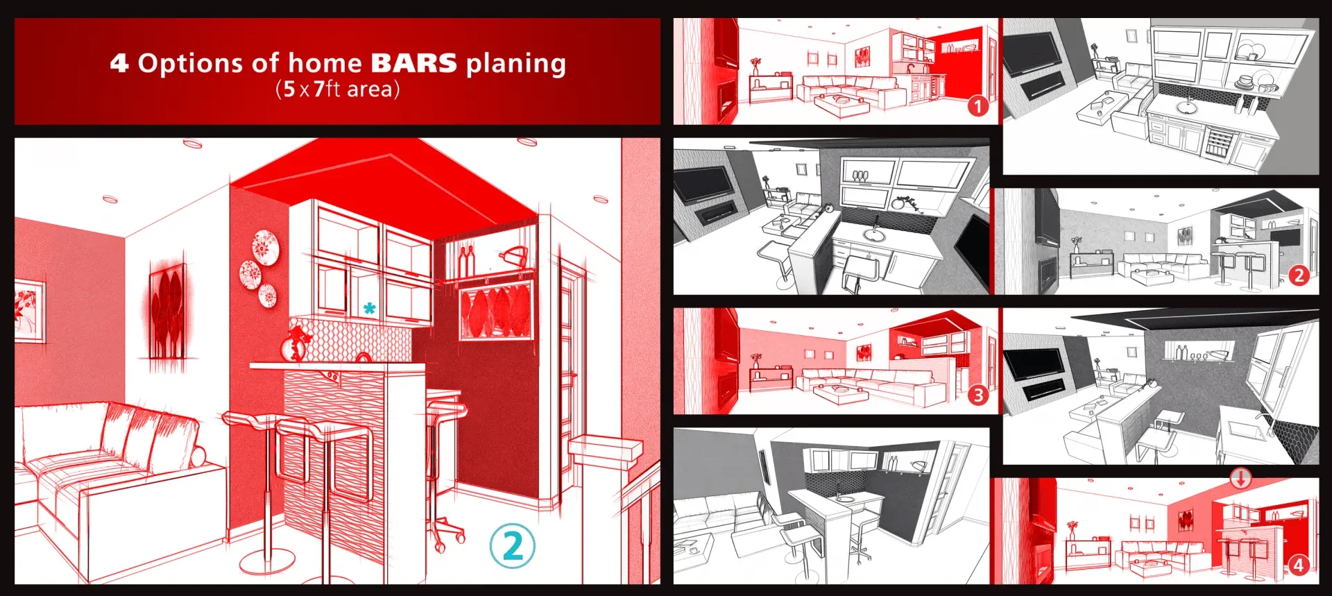 Modular Home Bar Poster