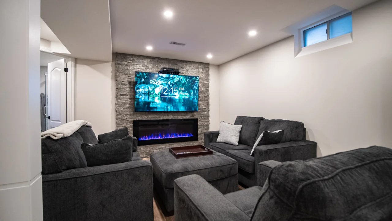 Basement Feature Wall Ideas